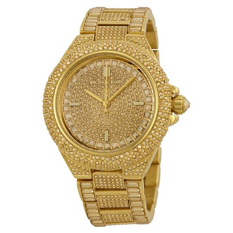 michael kors camille crystal encrusted chronograph watch|michael kors camille.